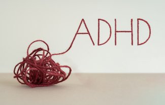 Knot written "ADHD"